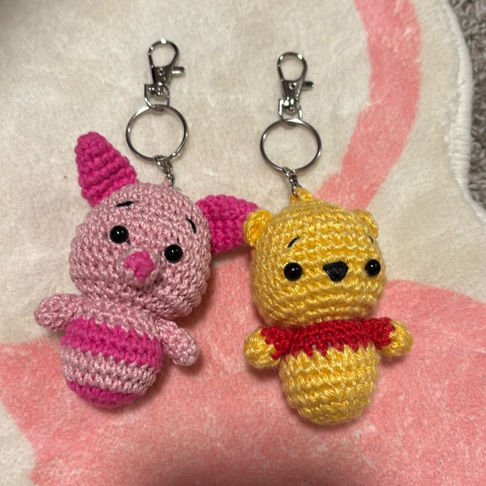 Pooh piglet keychains